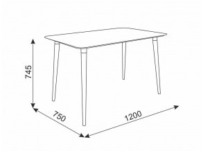 Стол обеденный Сканди 1 белый/светлый лак в Сатке - satka.mebel74.com | фото 2