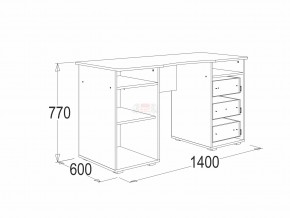 Стол письменный 3 Омега 16 в Сатке - satka.mebel74.com | фото 2