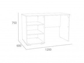 Стол письменный Элиот с надстройкой в Сатке - satka.mebel74.com | фото 2