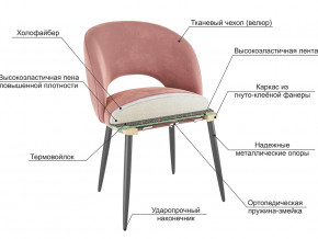 Стул Моли велюр синий в Сатке - satka.mebel74.com | фото 2