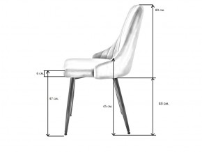 Стул UDC 21075 вельвет графит в Сатке - satka.mebel74.com | фото 3