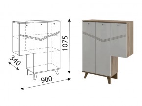 Тумба 3 двери левая Лимба М07 в Сатке - satka.mebel74.com | фото