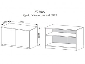 Тумба-антресоль Мори МА900.1 графит в Сатке - satka.mebel74.com | фото 2