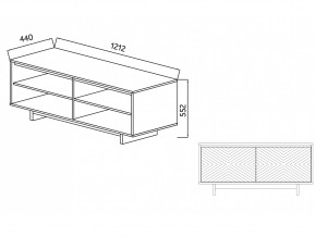 Тумба для ТВА Moderno-1200 Ф4 в Сатке - satka.mebel74.com | фото 4