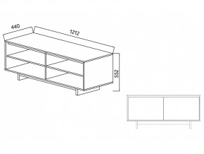 Тумба для ТВА Moderno-1200 Ф6 в Сатке - satka.mebel74.com | фото 4