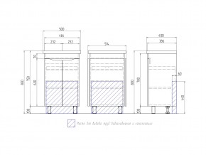 Тумба Grani 500-2-0 Фостер в Сатке - satka.mebel74.com | фото 4