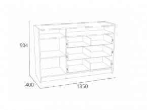 Тумба Оттавия НМ 011.59 Антрацит в Сатке - satka.mebel74.com | фото 2