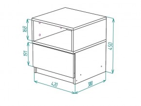 Тумба прикроватная Грация в Сатке - satka.mebel74.com | фото 2