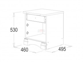 Тумба прикроватная Ольга 1н в Сатке - satka.mebel74.com | фото 2