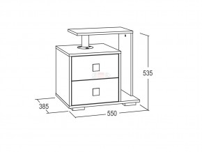 Тумба с 2-мя ящиками Ольга 17 в Сатке - satka.mebel74.com | фото 2