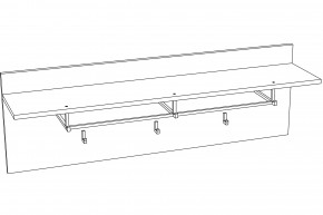 Вешалка Livorno НМ 013.20-01 Х в Сатке - satka.mebel74.com | фото 2