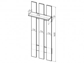 Вешалка в прихожую ВП6 бодега в Сатке - satka.mebel74.com | фото 2