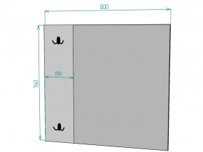 Зеркало Лофт Z10 ширина 800 в Сатке - satka.mebel74.com | фото 2