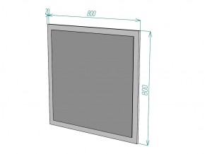 Зеркало Лофт Z7 ширина 800 в Сатке - satka.mebel74.com | фото 2