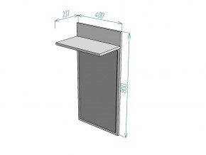 Зеркало Лофт Z9 ширина 400 в Сатке - satka.mebel74.com | фото 2